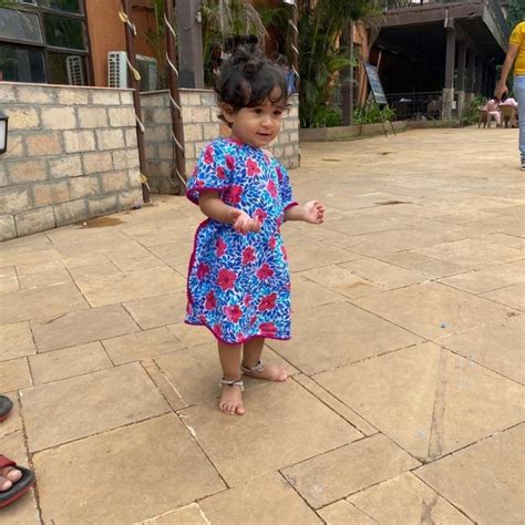 Beach Kaftan for Girls - Blue Pink Flowers – Joeykare