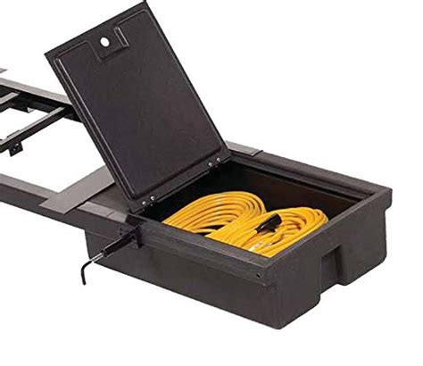 Lippert 236558 RV Double Box Under Chassis Storage Unit Black- Buy ...