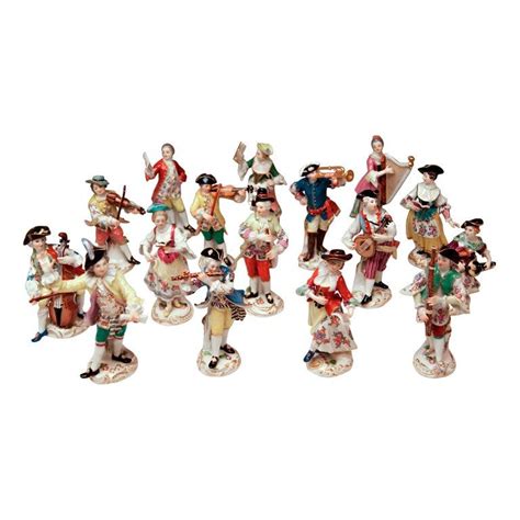 Meissen Gallant Orchestra Complete Figurines Johann Kaendler Friedrich ...