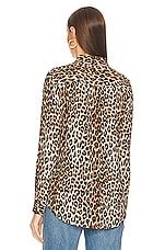 Equipment Underground Leopard Printed Slim Signature Blouse in Natural ...