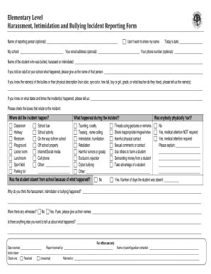 Fillable Online bsd405 Elementary Reporting Form Fax Email Print ...