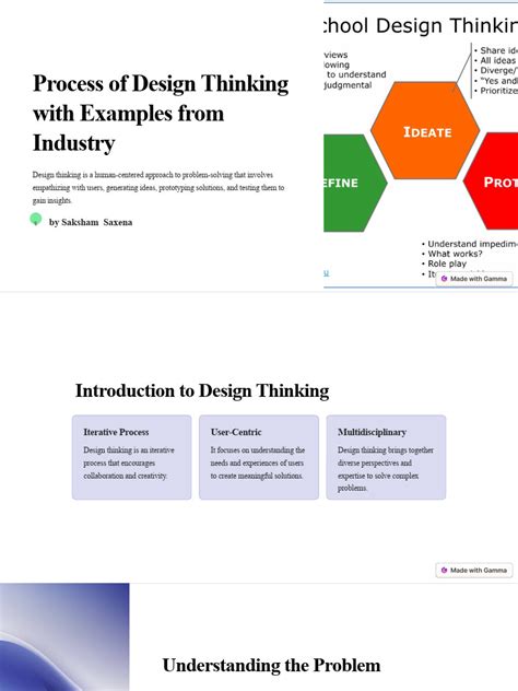 Process of Design Thinking With Examples From Industry | PDF | Design ...