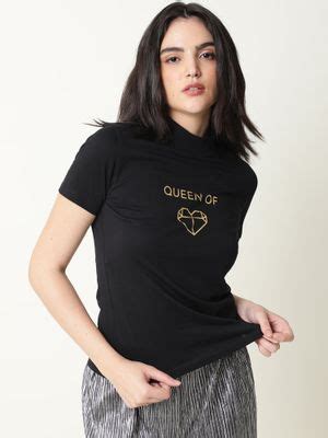 Buy RAREISM Queenie Black T-Shirts Online