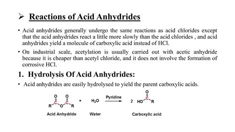 Carboxylic Acid Derivatives (Acid Anhydride) | PPTX