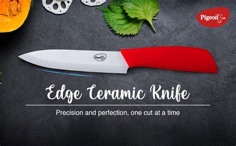 Buy Pigeon by Stovekraft Edge Ceramic Knife 4 Inch (Red:White) Online ...