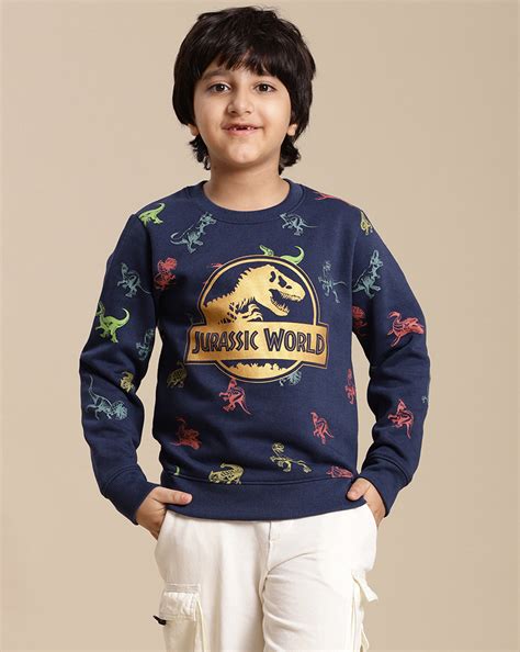 Jurassic World Printed Oversize Fit Sweatshirt For Boys – Kidsville