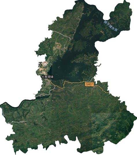 长寿湖镇高清卫星地图,长寿湖镇高清谷歌卫星地图