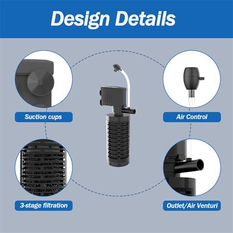 Mua AquaMiracle True 4-Stage Fish Tank Filter, In-tank Submersible ...