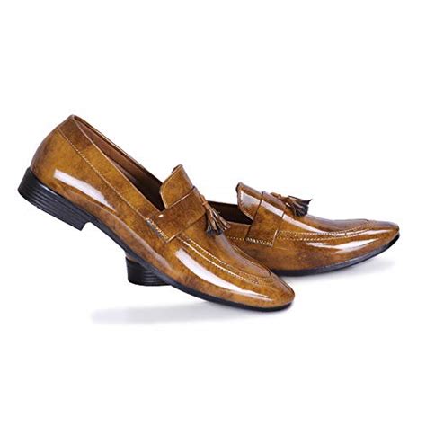 Buy K casual Synthetic Leather Tan Color Formal Shoes for Men-10 at ...