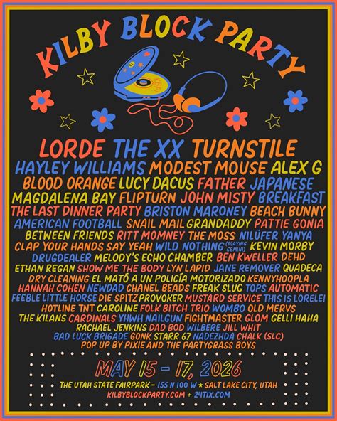 Kilby Block Party 2026 has Lorde, The xx, Turnstile, Hayley Williams ...