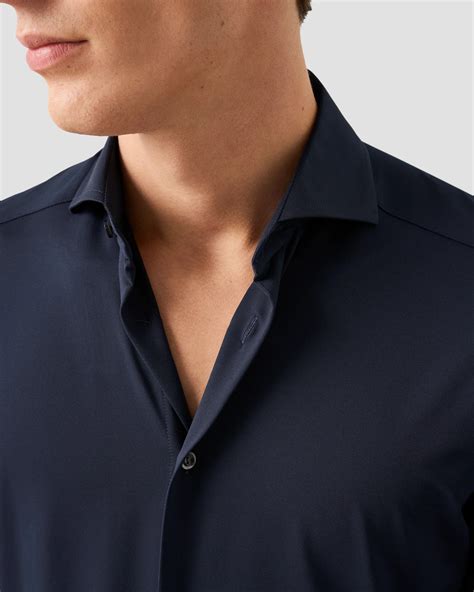 Solid Four-Way Stretch Shirt - Eton