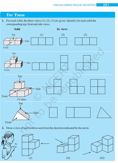 Image result for Visualising Solid Shapes Class 7 Explaining Net