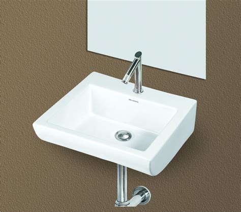 Belmonte Ceramic Wall Hung Mounted Big Sparrow Rectangle Square Wash ...