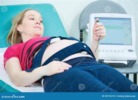 Cardiotocography in Pregnancy. Fetal Heartbeat Examination Stock Image - Image of diagnosis ...