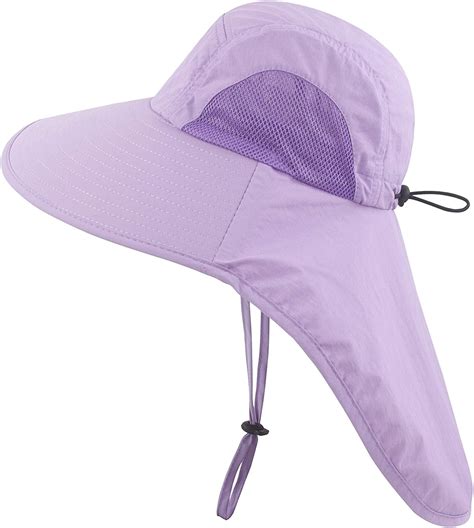 Muryobao Kids Sun Hat, UV Protection UPF50+, Mesh Bucket Cap with Neck ...