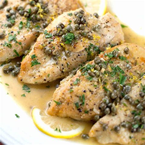 Chicken Piccata with Lemon Caper Sauce - Jessica Gavin