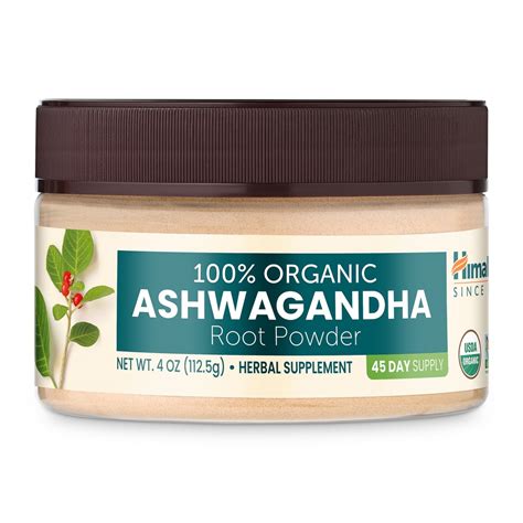 Himalaya Organic Ashwagandha Root Powder Jar -- 4 oz - Vitacost