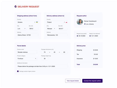 Image result for Shipping Request Form