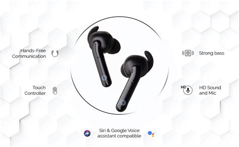 Binatone RAPZ-X3, True Wireless Bluetooth Version V5.0 Headset Earphone ...