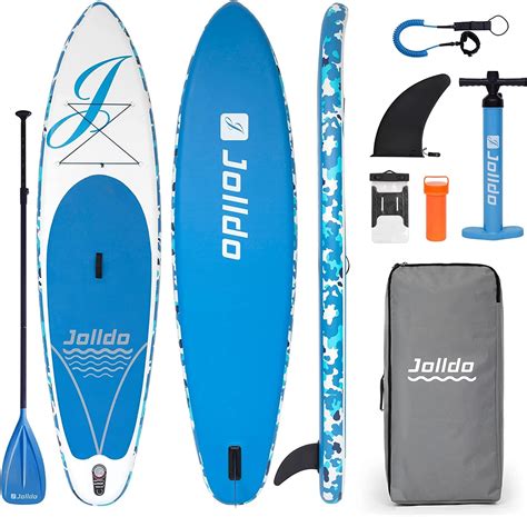 Buy jolldo Inflatable Paddle Board, Stand Up Paddle Board 10’6”×31"×6 ...