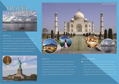 Tour and Travel Agency Tri Fold Brochure Illustration par GraphicHut ...