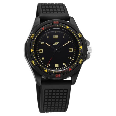 Buy Online SF Sporty Analogs Quartz Analog Black Dial Black Plastic ...