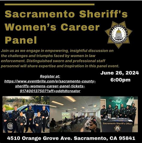 Sacramento County Sheriffs Office Womens Career Panel, 4510 Orange ...