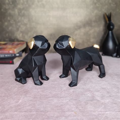Buy Black Dog Cute Pair Showpiece for Home Decoration Items | Cute Dog ...