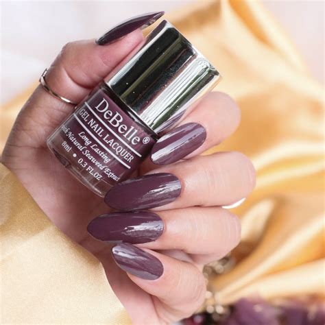 DeBelle Gel Nail Polish - Plum Toffee | Best Plum Maroon Nail Polish ...