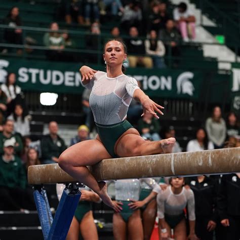Michigan State gymnastics honors seniors, notches second-highest score ...