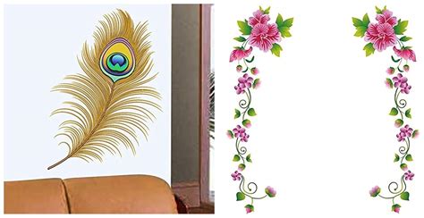 Decals Design 'Flower Vines' Wall Sticker (PVC Vinyl, 70 cm x 25 cm ...