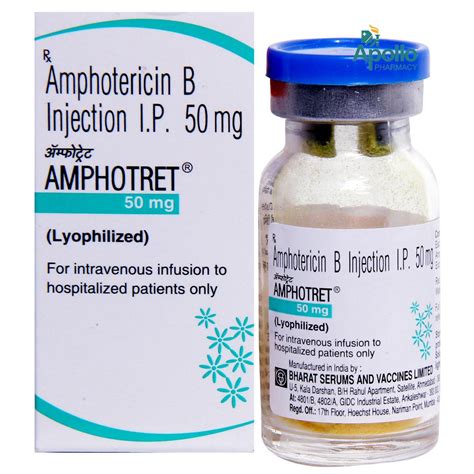 Amphotret 50 Injection 1's Price, Uses, Side Effects, Composition ...