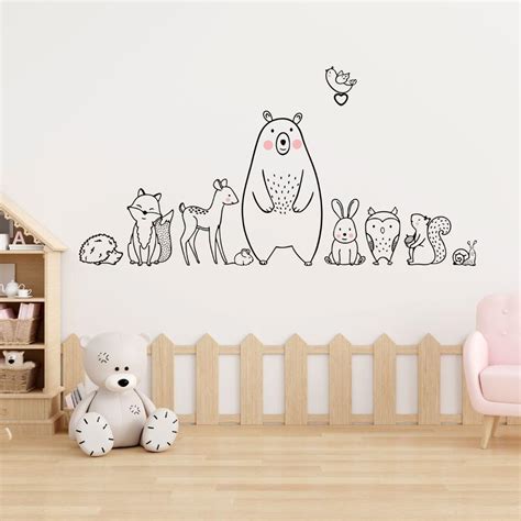 Jungle Animals Wall Sticker (PVC Vinyl, Self-adhesive) – Rangoli
