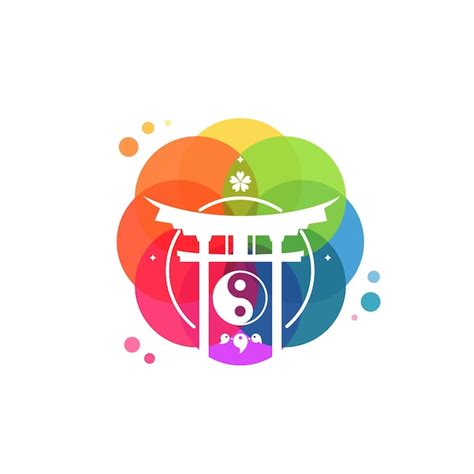 Torii-Tor-Logo-Vektor Torii-Logo entwirft Vorlagendesign-Konzept-Logo ...