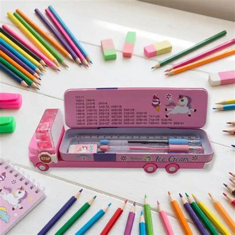 Double decker ice cream truck pencil case - factorybuy – MaxSmile