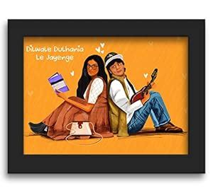 DmcreativityCraft DDLJ Bollywood Movie Posters Framed Poster for Wall ...