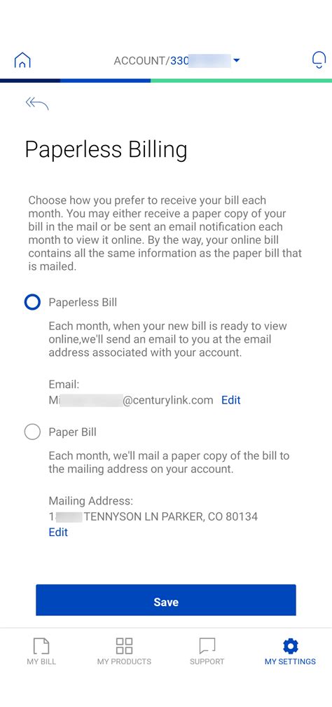 Paperless billing sign-up | Brightspeed