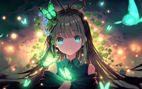 🔥 Free Download Anime Girl Wallpaper 4k Green Eyes Girly by @ajohnson22 ...