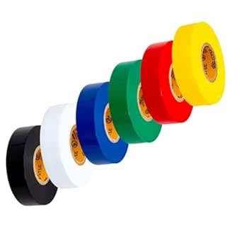 GTSE 6 pieces industrial grade electrical vinyl tape, 1.8 cm x 21 m ...
