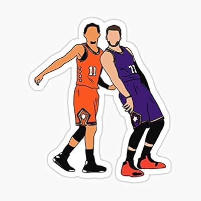 Decals Trae Young and Luka Doncic Half Court Shot Sticker India | Ubuy