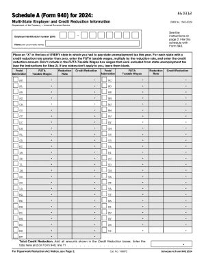 IRS 940 - Schedule A 2024-2026 - Fill and Sign Printable Template Online