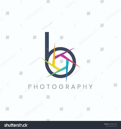 Letter B Photography Logo Design Colorful: เวกเตอร์สต็อก (ปลอดค่าลิขสิทธิ์) 1805801470 ...