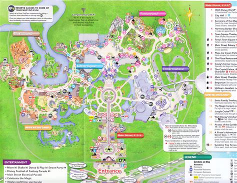 Printable Map Magic Kingdom Space Mountain, Tron Lightcycle Run ...