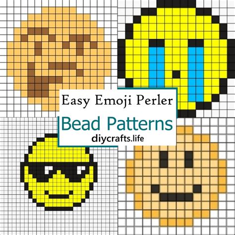 17 Easy Emoji Perler Bead Patterns For Every Mood - DIY Crafts
