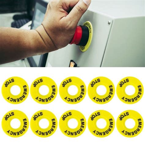 Switch Accessory Frame Label Mark Label Warning Circle Emergency Stop ...