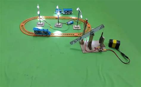 magnetic railway barrier - with model