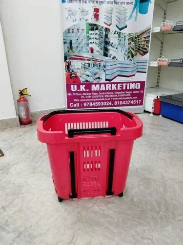Plastic Shopping Basket Trolley - Plastic Shopping Basket Trader ...