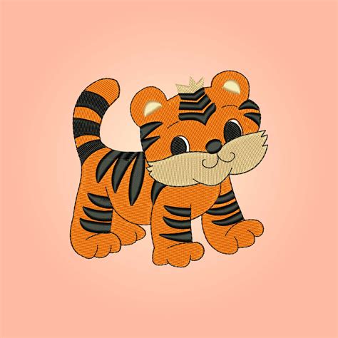 Baby Tiger Embroidery design files - Embroidery Design Hub