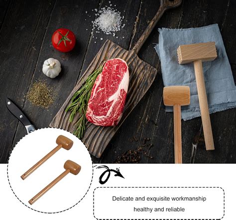 Buy generic 2pcs Large Wooden Crab Mallet Seafood Hammers Shellfish ...