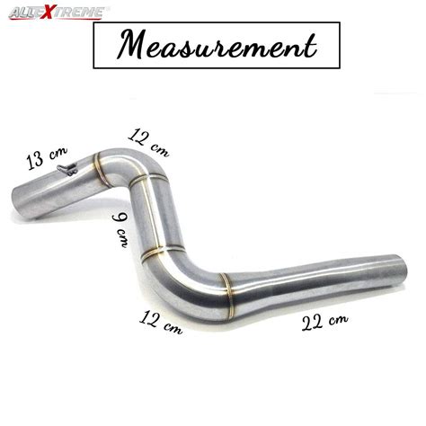 Allextreme EXBPKTM Stainless Steel Motorcycle Exhaust Middle Muffler ...